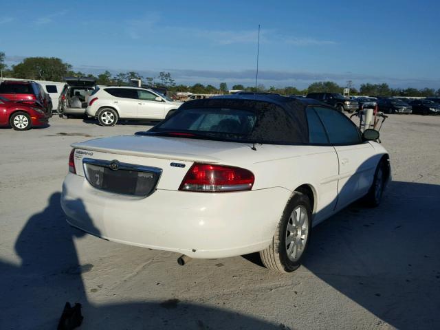 1C3EL75R65N639219 - 2005 CHRYSLER SEBRING GT WHITE photo 4