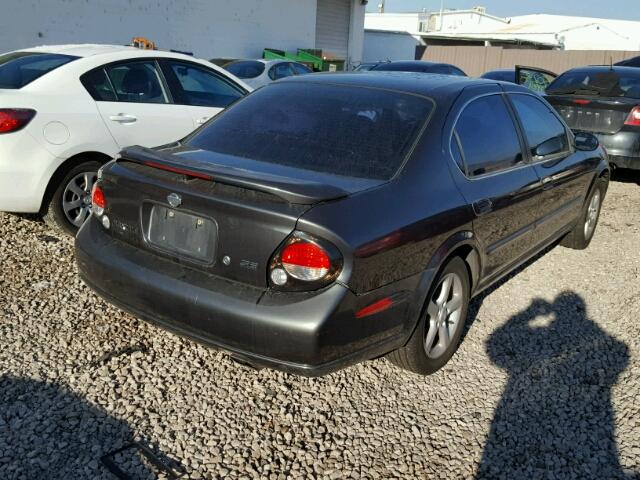 JN1CA31D01T613526 - 2001 NISSAN MAXIMA GXE GRAY photo 4