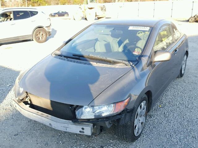 2HGFG12607H562159 - 2007 HONDA CIVIC LX GRAY photo 2