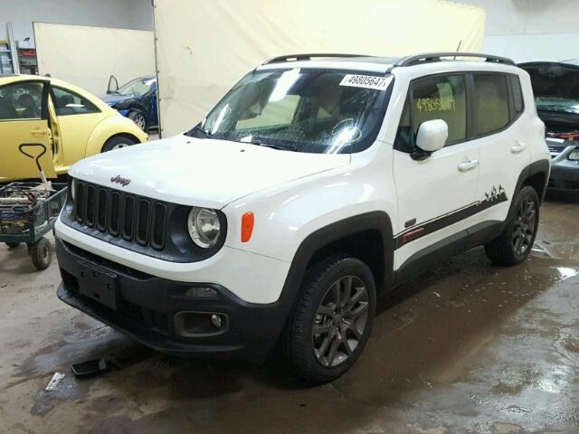 ZACCJBBTXGPD62435 - 2016 JEEP RENEGADE L WHITE photo 2