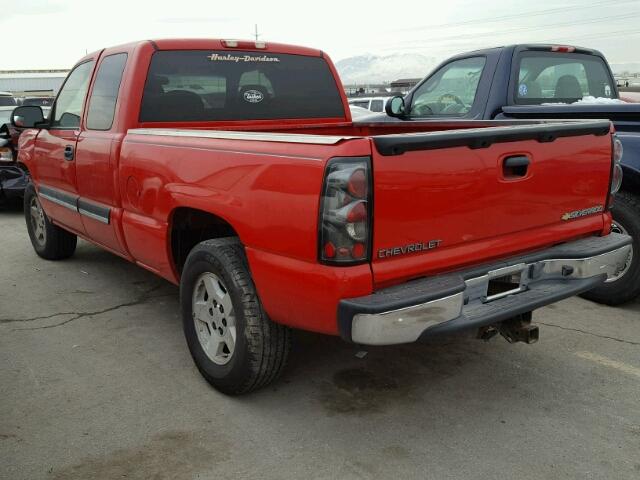 1GCEK19B85Z338050 - 2005 CHEVROLET SILVERADO RED photo 3