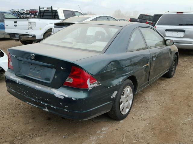 1HGEM22581L115249 - 2001 HONDA CIVIC LX GREEN photo 4