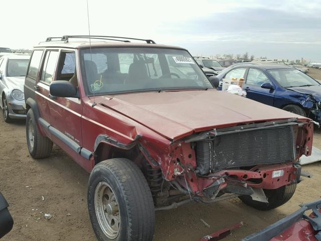 1J4FF68SXXL574996 - 1999 JEEP CHEROKEE S RED photo 1