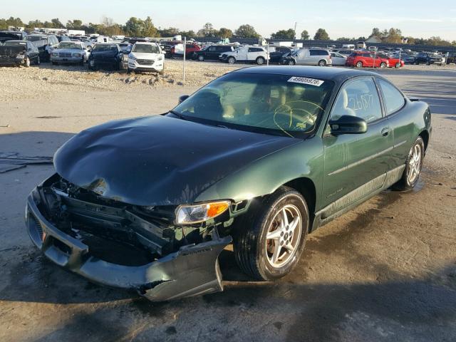 1G2WP12K3XF242528 - 1999 PONTIAC GRAND PRIX მწვანე ფოტო 2