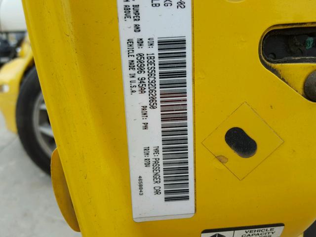 1B3ES56C92D620650 - 2002 DODGE NEON ES YELLOW photo 10