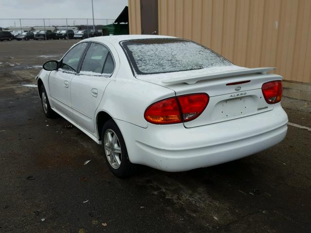 1G3NL52F43C112072 - 2003 OLDSMOBILE ALERO GL WHITE photo 3