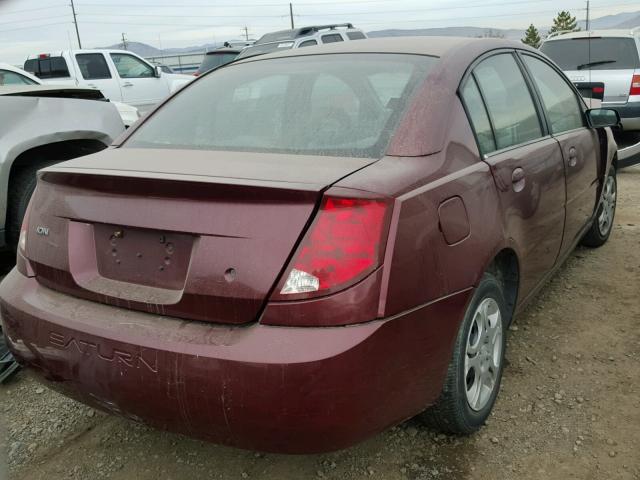 1G8AJ52F83Z165952 - 2003 SATURN ION LEVEL MAROON photo 4