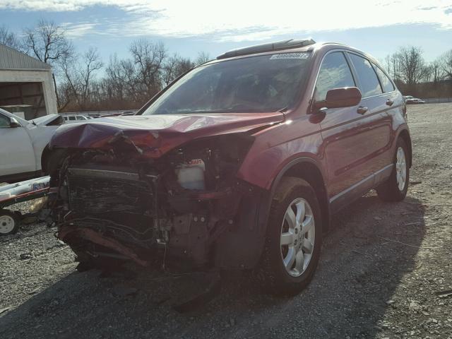 JHLRE38727C064242 - 2007 HONDA CR-V EXL RED photo 2