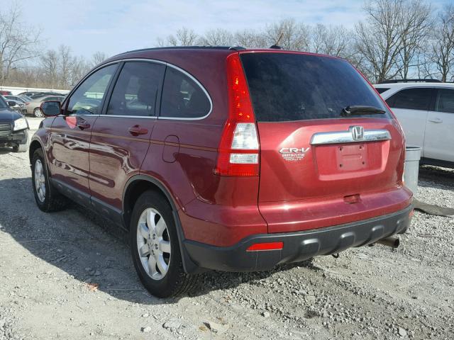 JHLRE38727C064242 - 2007 HONDA CR-V EXL RED photo 3