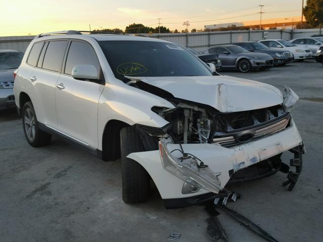 5TDYK3EH5CS069751 - 2012 TOYOTA HIGHLANDER WHITE photo 1