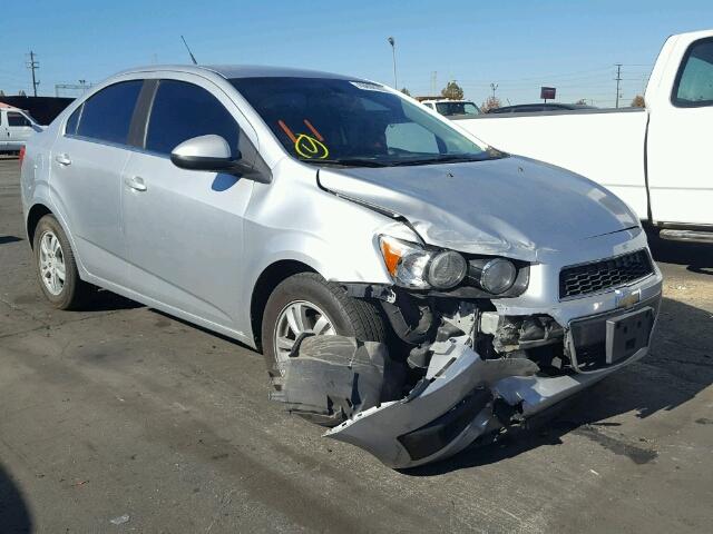 1G1JC5SG5E4103927 - 2014 CHEVROLET SONIC LT SILVER photo 1