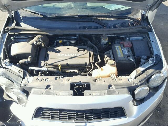 1G1JC5SG5E4103927 - 2014 CHEVROLET SONIC LT SILVER photo 7