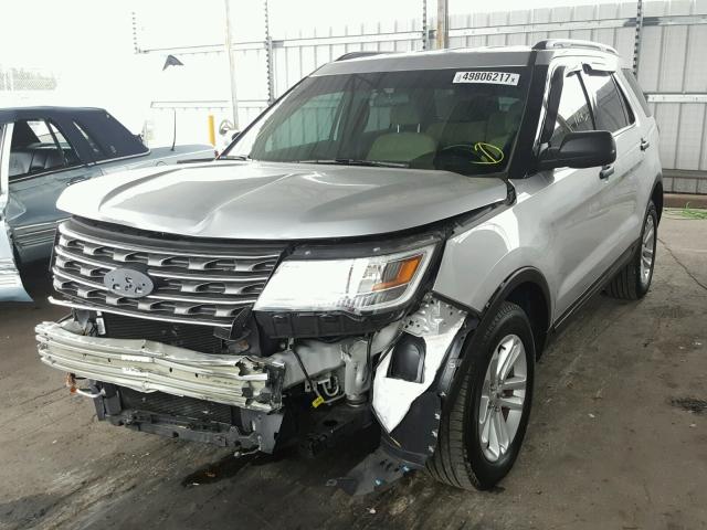 1FM5K7B84HGA25879 - 2017 FORD EXPLORER GRAY photo 2