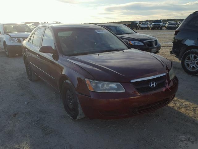 5NPET46C08H368148 - 2008 HYUNDAI SONATA GLS MAROON photo 1