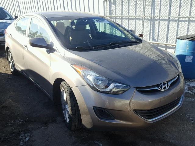 5NPDH4AE2DH415471 - 2013 HYUNDAI ELANTRA GL BEIGE photo 1