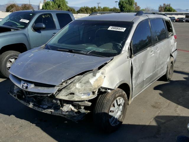 5TDZA23C96S580246 - 2006 TOYOTA SIENNA CE GRAY photo 2