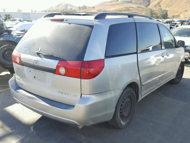 5TDZA23C96S580246 - 2006 TOYOTA SIENNA CE GRAY photo 4