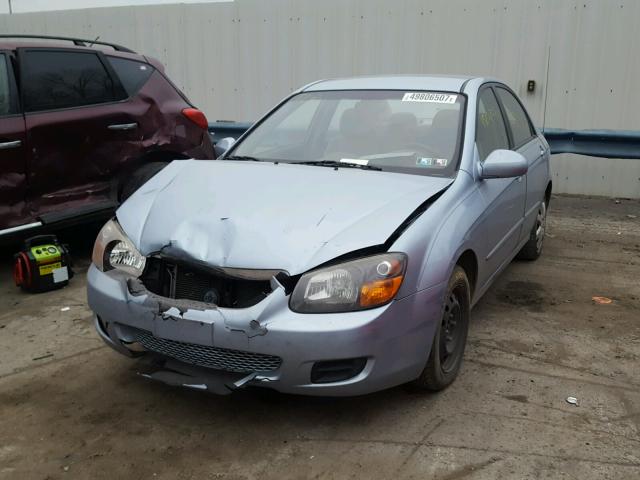 KNAFE121585522075 - 2008 KIA SPECTRA EX BLUE photo 2