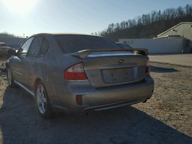 4S3BL616986222776 - 2008 SUBARU LEGACY 2.5 GRAY photo 3