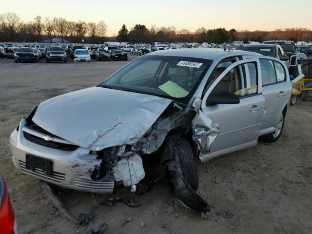 1G1AK55F367731281 - 2006 CHEVROLET COBALT LS SILVER photo 2