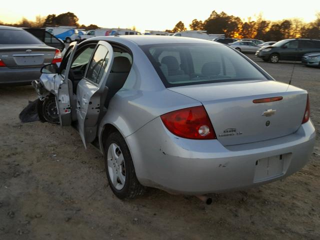 1G1AK55F367731281 - 2006 CHEVROLET COBALT LS SILVER photo 3