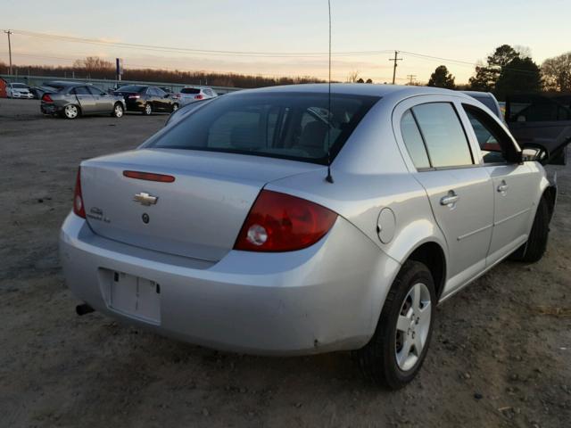 1G1AK55F367731281 - 2006 CHEVROLET COBALT LS SILVER photo 4