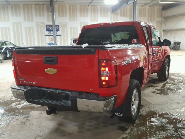 3GCPKSE35BG353050 - 2011 CHEVROLET SILVERADO RED photo 4