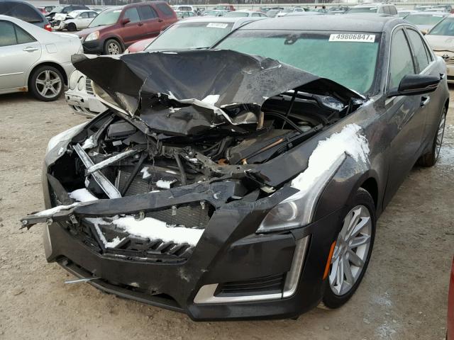 1G6AW5SX8E0121783 - 2014 CADILLAC CTS BLACK photo 2