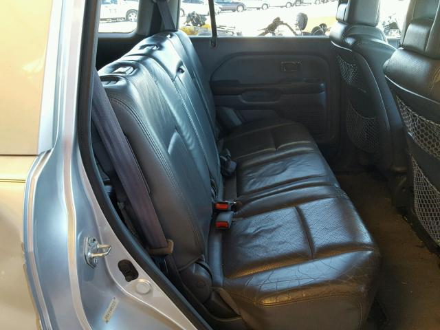 5FNYF18565B020575 - 2005 HONDA PILOT EXL SILVER photo 6