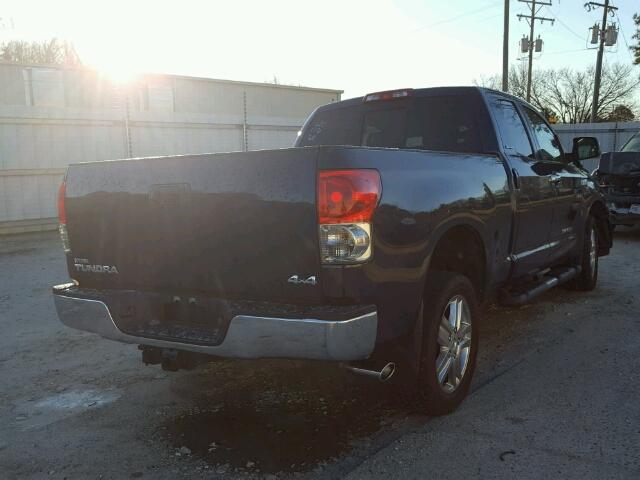 5TBBV58167S462521 - 2007 TOYOTA TUNDRA DOU BLUE photo 4