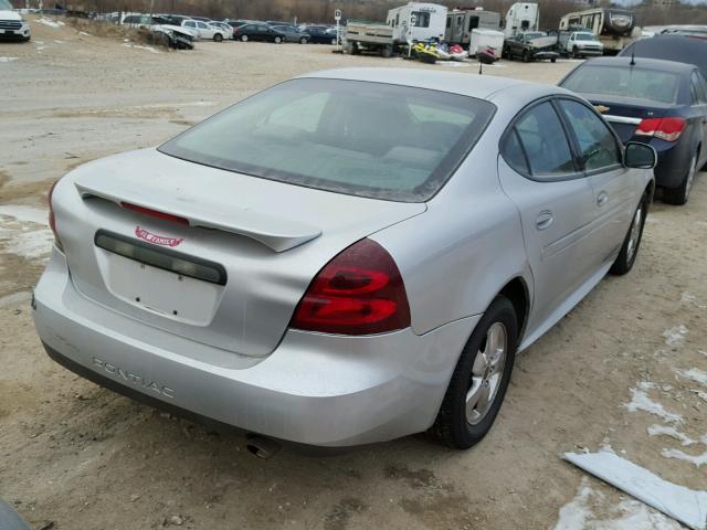 2G2WP522X51222403 - 2005 PONTIAC GRAND PRIX GRAY photo 4