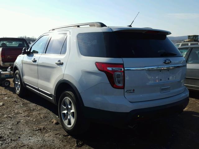 1FMHK8B87BGA53959 - 2011 FORD EXPLORER WHITE photo 3