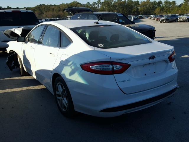 3FA6P0H75GR344740 - 2016 FORD FUSION SE WHITE photo 3