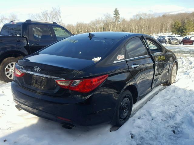 5NPEC4AC5BH115423 - 2011 HYUNDAI SONATA SE BLACK photo 4