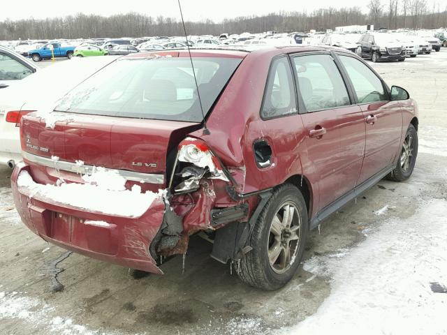 1G1ZT648X5F129247 - 2005 CHEVROLET MALIBU MAX MAROON photo 4