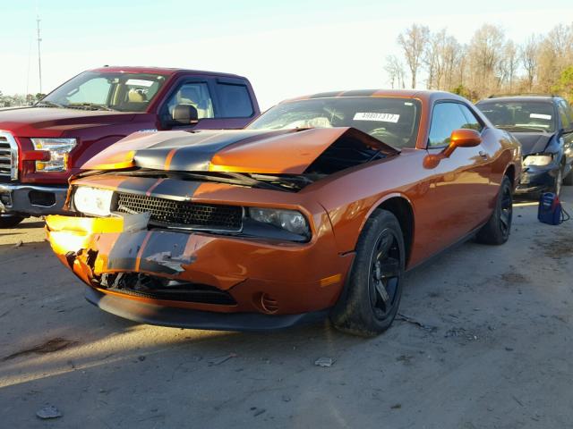 2B3CJ4DG0BH602731 - 2011 DODGE CHALLENGER ORANGE photo 2