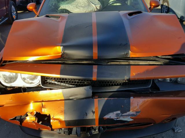 2B3CJ4DG0BH602731 - 2011 DODGE CHALLENGER ORANGE photo 7