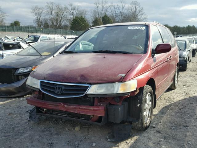 5FNRL18614B037546 - 2004 HONDA ODYSSEY EX MAROON photo 2