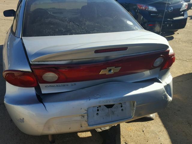 1G1JF12F847136134 - 2004 CHEVROLET CAVALIER L SILVER photo 9