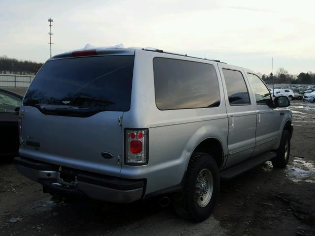 1FMNU41S3YEC33804 - 2000 FORD EXCURSION SILVER photo 4