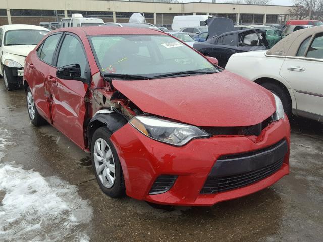 5YFBURHE1FP241078 - 2015 TOYOTA COROLLA L RED photo 1