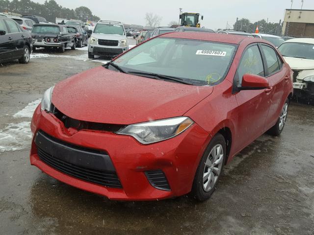 5YFBURHE1FP241078 - 2015 TOYOTA COROLLA L RED photo 2