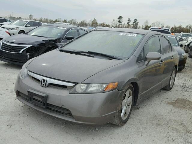 2HGFA16557H316114 - 2007 HONDA CIVIC LX GRAY photo 2