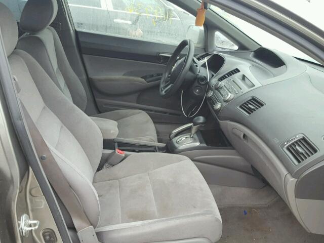 2HGFA16557H316114 - 2007 HONDA CIVIC LX GRAY photo 5