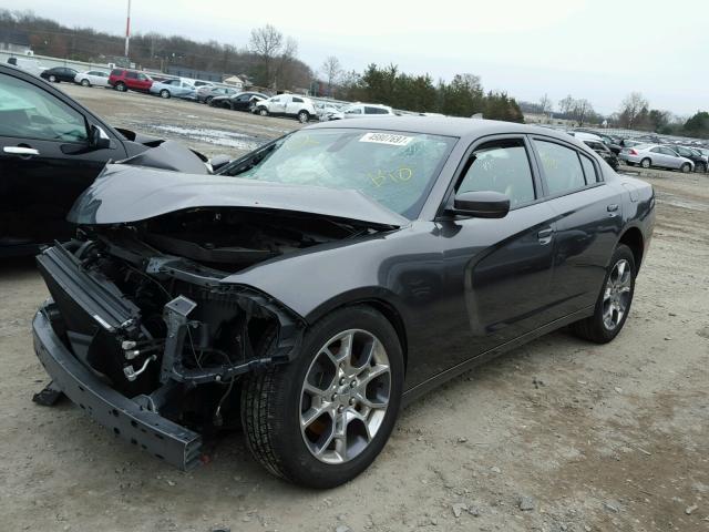 2C3CDXJG1GH293598 - 2016 DODGE CHARGER SX GRAY photo 2