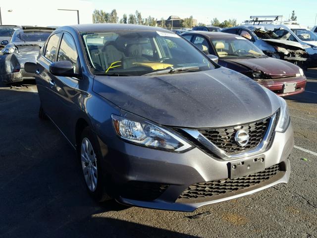 3N1AB7AP1GL659546 - 2016 NISSAN SENTRA S GRAY photo 1