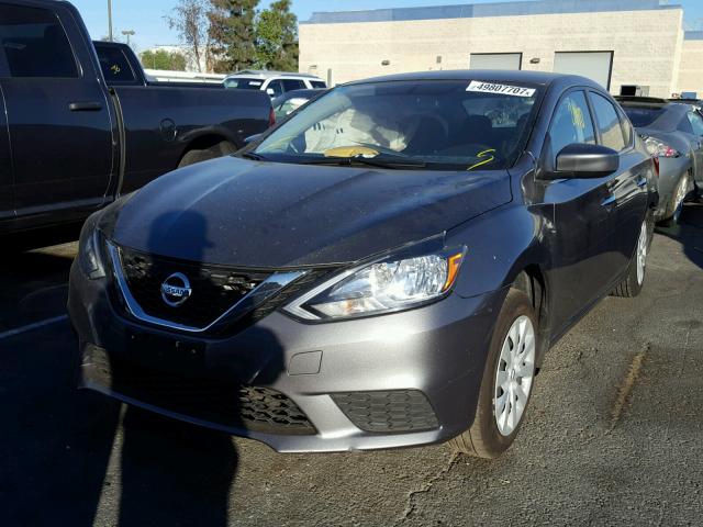 3N1AB7AP1GL659546 - 2016 NISSAN SENTRA S GRAY photo 2