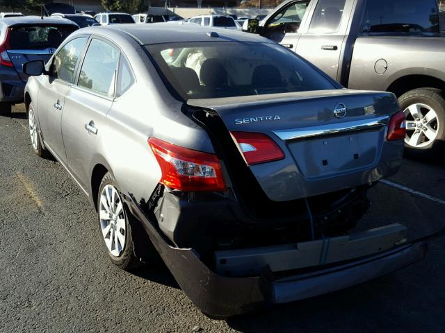 3N1AB7AP1GL659546 - 2016 NISSAN SENTRA S GRAY photo 3