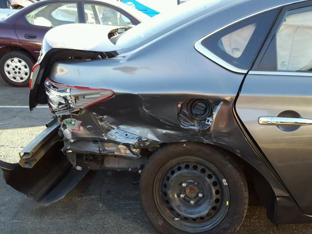 3N1AB7AP1GL659546 - 2016 NISSAN SENTRA S GRAY photo 9