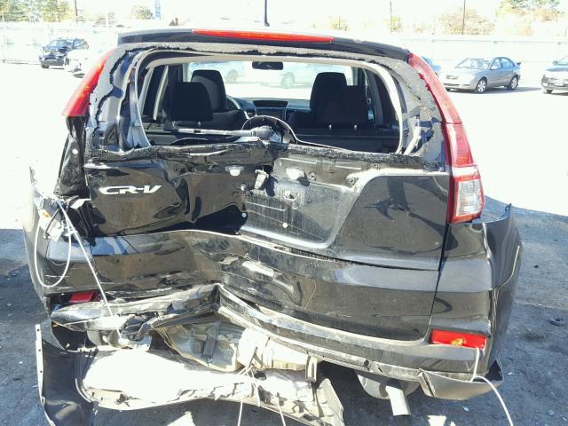 2HKRM3H50FH551201 - 2015 HONDA CR-V EX BLACK photo 9